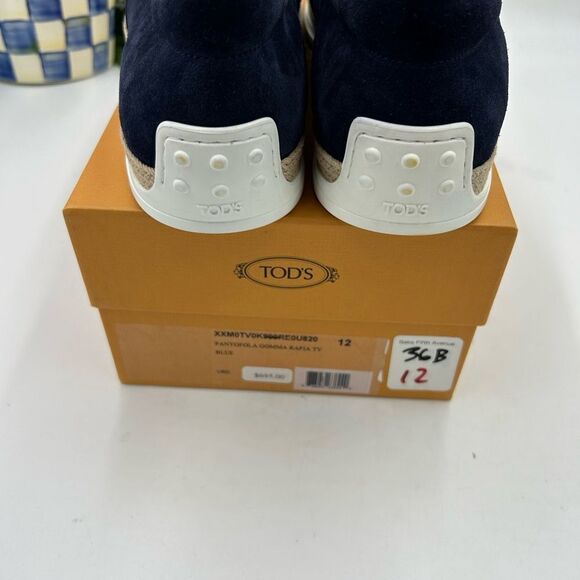 Men’sTod’s suede slip on sneakers size 12 made in Italy - Picture 8 of 10